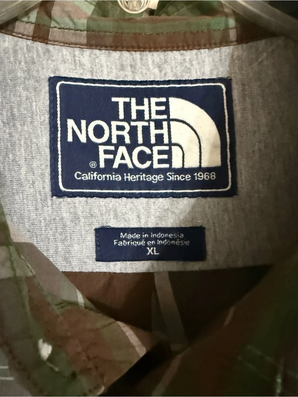 The North Face Men's Plaid Long Sleeve Button Down Shirt Brown Green Size XL